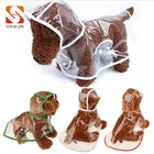 Wholesale DiscountTransparent pet dog clothes dog rainwear pet raincoat