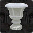 Outdoor deco granite vase for gravestone