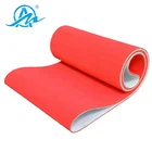 Red rubber coated pvc conveyor belt used in ceramic industry