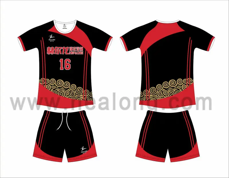 2016 Red Team Volleyball Uniform Buy Volleyball Uniform,2014