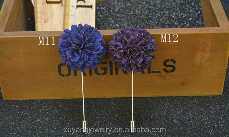 fashion fabric flower brooches for man (hp-087)