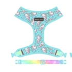 Hot Sale Reversible Dog Harness Custom Pattern Print Pet Harness Dog Harness Vest