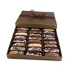 Christmas Holiday Chocolate Biscotti Cookies Gourmet Food Gift Basket Packing Box