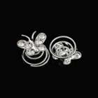 Wholesale women fashion crystal pearl hair clip wedding Flower bridal hair Clips accessories hair pins