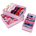 3pcs/set underwear and socks organizer storage box