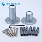 Floor Display With Free Sample Manufacturer Price Ceiling/Floor Fitting For 10.0mm Rod Hanging System Kits