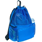 OEM custom large swimming waterproof mesh gym drawstring backpack bag