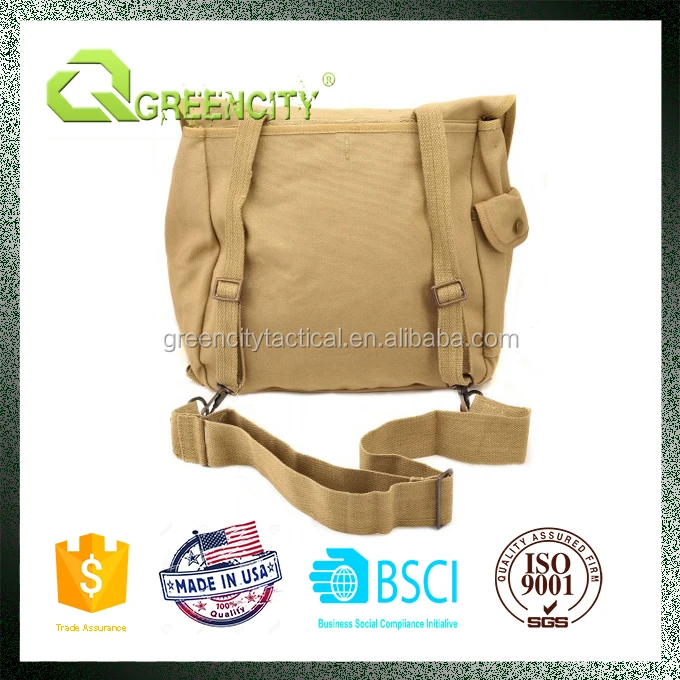 military surplus usa army 36*type canvas musette bag