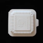 Qingdao More Green Biodegradable Clamshell 3 Compartment PLA Food Container