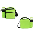 Insulated Picnic Women Food Drink Cooler Lunch Tote Box With Bottle Holder