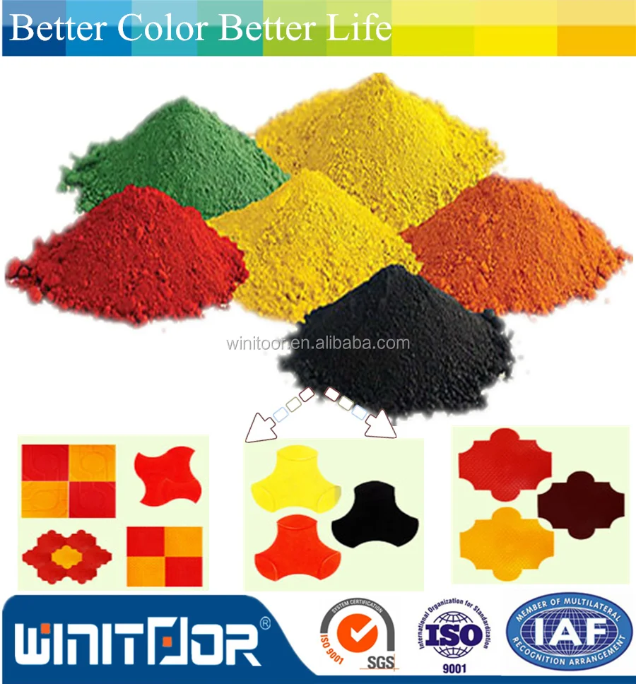 bright color powder iron oxide red pigment for brick