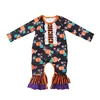 Halloween Fall baby organic clothes fashionable romper floral girl romper