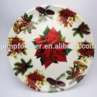China OEM melamine unique dinner plates plastic round plate restaurant