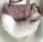 Wholesale Faux Pom Pom With Key Chain / High Quality Real Fur / Fox Tail Wholesale