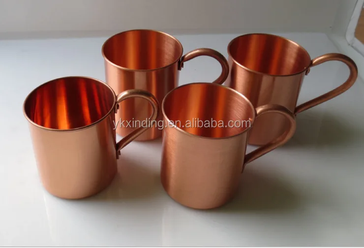 100% pure copper mug for vodka and moscow mule