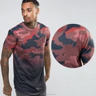 Hot sale fashion Sublimation dip dye pink cotton men clothes camo 3d printing t-shirt