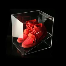 Factory wholesale plexiglass clear acrylic nike shoe box