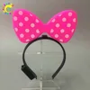 Colorful Glow in The Dark LED Light Up Bow Headband for Party Decorations