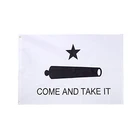 Ready to ship polyester double line stich 3x5FT come and take it flag