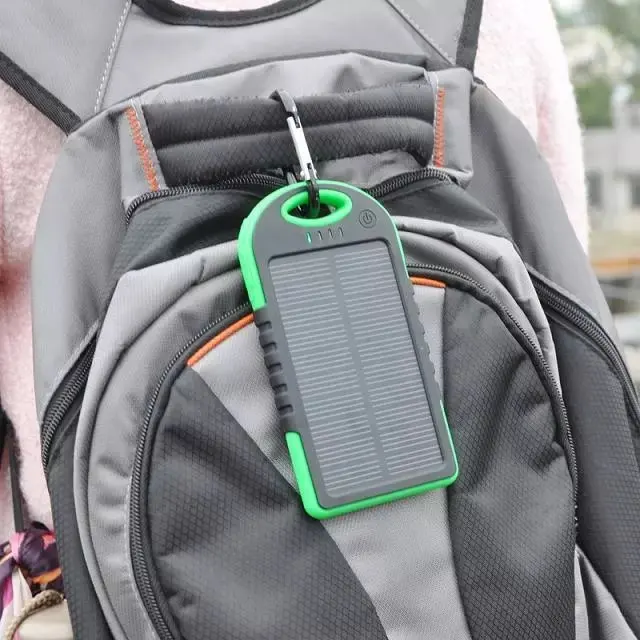 jipstar Portable waterproof solar panel led light power bank charger, solar powerbank with compass - ANKUX.COM