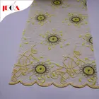 Top design mesh embroidered wedding dress lace fabric