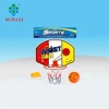 Low price sport toys plastic basketball board with hook and ball needle set for children