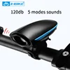 INBIKE Bicycle Accessories Waterproof Loud Electric Cycle Horn Electronic Bell Bike light with Horn