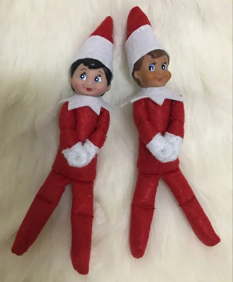 hot sale 15cm mini christmas gift plush elf doll