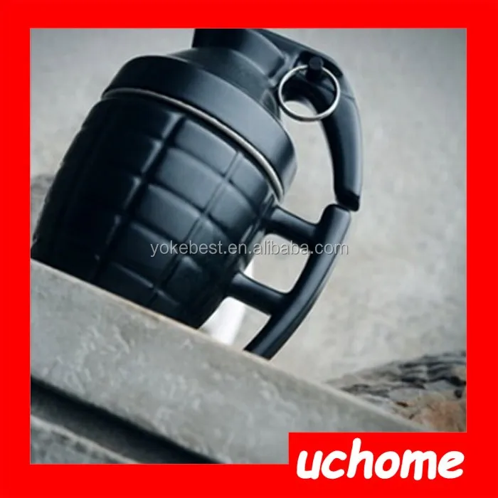Uchome熱い販売ノベルティ手榴弾形状デザインカップ/軍事ファンステンレスステル手榴弾マグ仕入れ・メーカー・工場