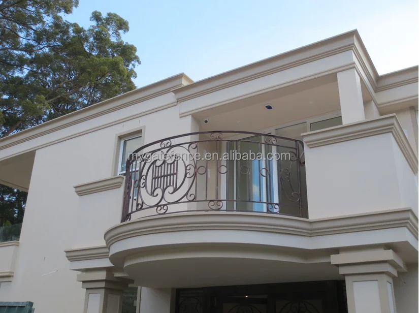 Yishujia Manufacturer Iron Grill Design For Veranda/italian Balcony