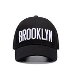 Cap Fashionista Signature Cap Black 3D Embroidered Brooklyn Baseball Cap