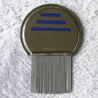 Stainless steel Handle And Pins Human Hair Anti Lice Nit Flea Tick Louse Flea Cleaning Removing Comb
