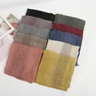 New Design Knitting Pattern Cashmere Cotton Women Head Scarf