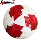 High quality size 5 customised newest design machine stitched PVC football soccer ball for training and promotion