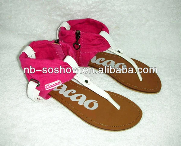 flat canvas sandals