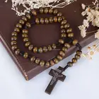 A&J 6 Years Experience high quality natural wood rosary,miraculous Christian Rosary,59 beads crosses for rosaries.