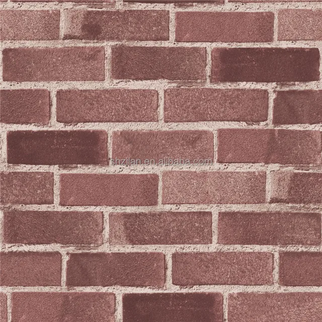 brick red wallcovering