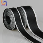 Custom reflective furniture sofa chain by yard jacquard stripe pp herringbone cotton webbing tape for bags