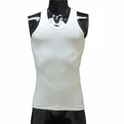 Samiker Singlet 150gsm 100% cotton white workout loose tank tops