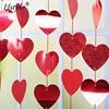 Valentines Day Red Hearts Hanging String Decorations SD012