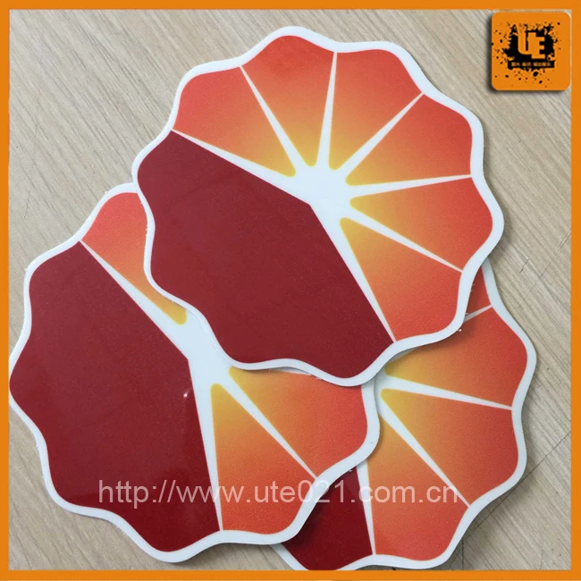 customized logo waterpoof vinyl sticker,pvc wall sticker uv resistant mirror wall decal