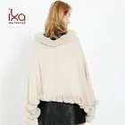 Women's Cozy Warm Poncho Sweater Elegant Shawl Wrap with Cute Pompoms