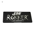 Custom Metal Nameplate Embossed Printed Emblem Plate For Car