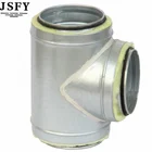 Factory Insulated spiral duct tee air vent for hvac on sale Christmas