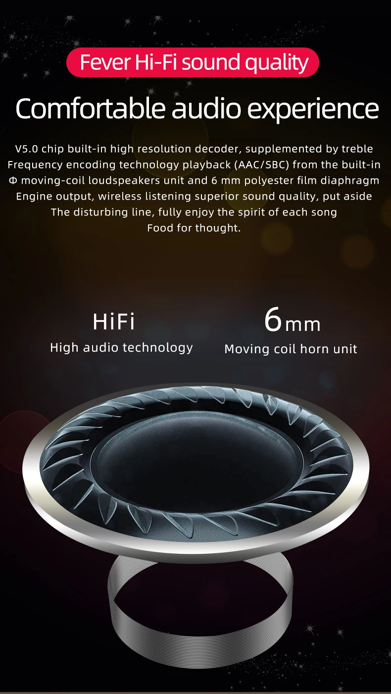 New Wireless Headphone In-ear Earbuds Waterproof Sports BT Earphone A6S - ANKUX.COM