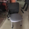 Tablet arm steel folding chair