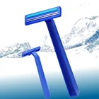 D211 twin blade disposable shaving razor with lubricant strip from original razor factory
