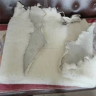 Australia shearling sheepskin hide white wool pelt
