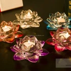 hot sell crystal lotus flower table centerpieces crystal lotus