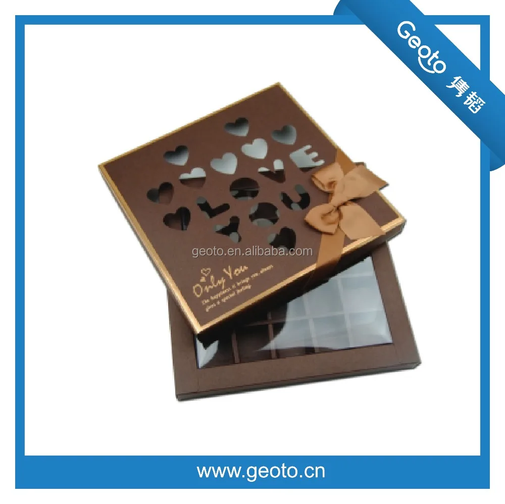 candy box square paper box laser stamping luxury chocolate gift